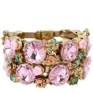 Betsey Johnson Mixed Faceted Stone Bracelet